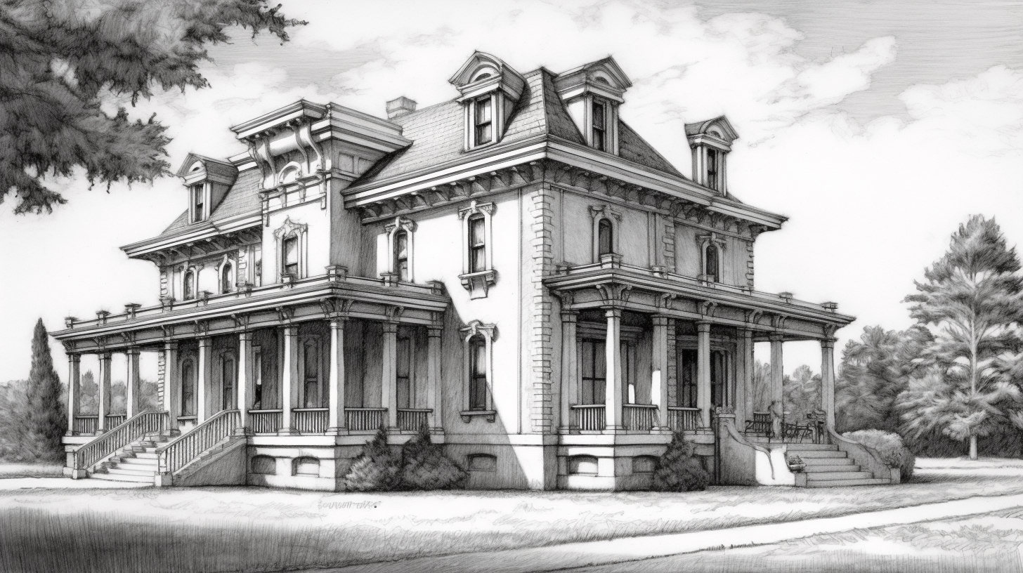 Renderman a house in the style of Spencerian Script   ar 169    b682d4df ee0d 4b1c b36d 11827de1c8b6