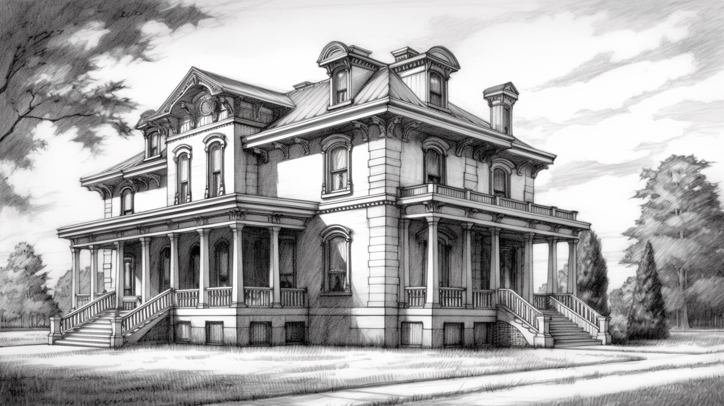 Renderman a house in the style of Spencerian Script   ar 169    b94ef8b0 1301 4d06 93ed f62267baf8b3