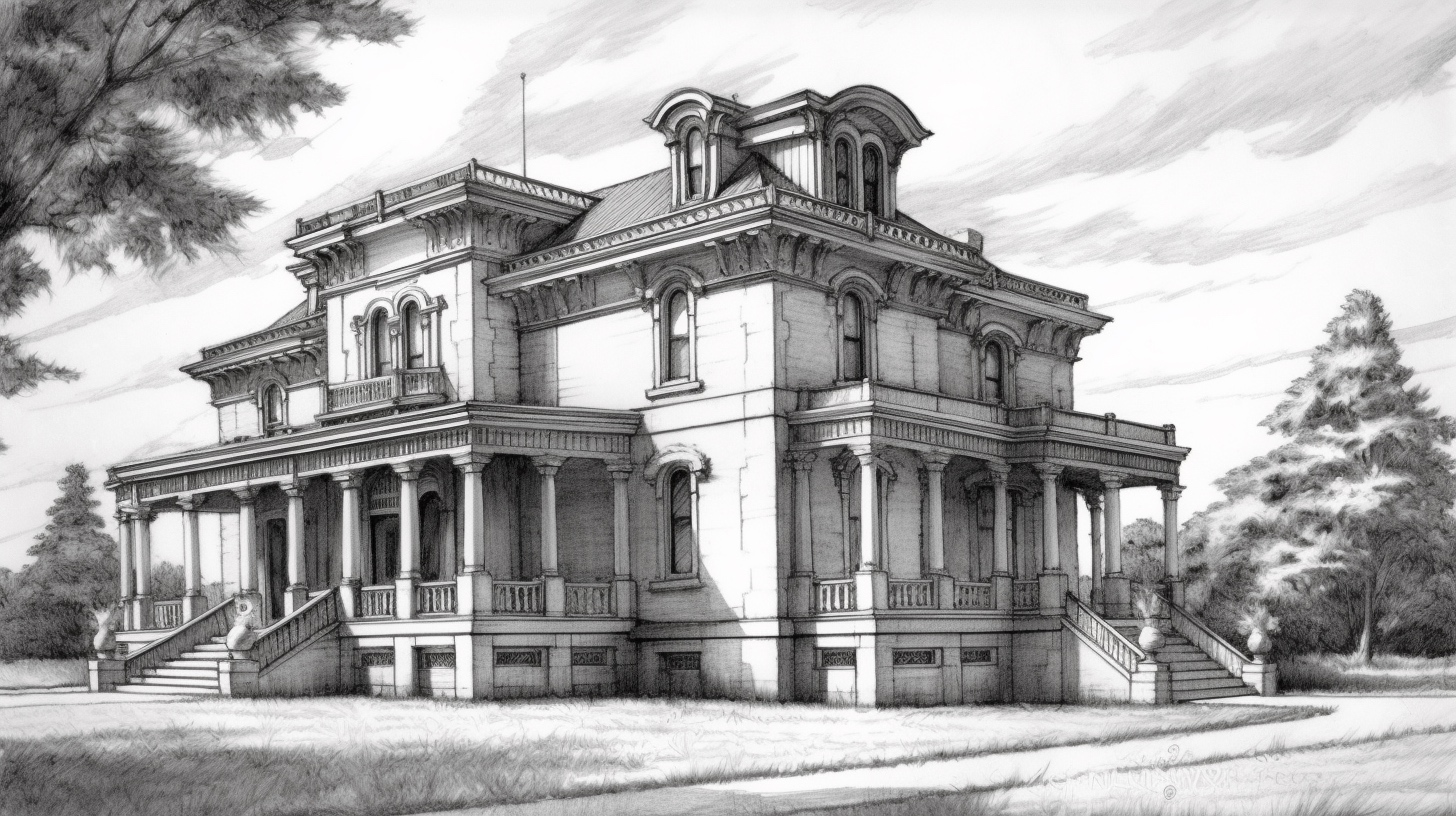 Renderman a house in the style of Spencerian Script   ar 169  1e5de886 07d6 454e 88b1 2dadaec43648 0