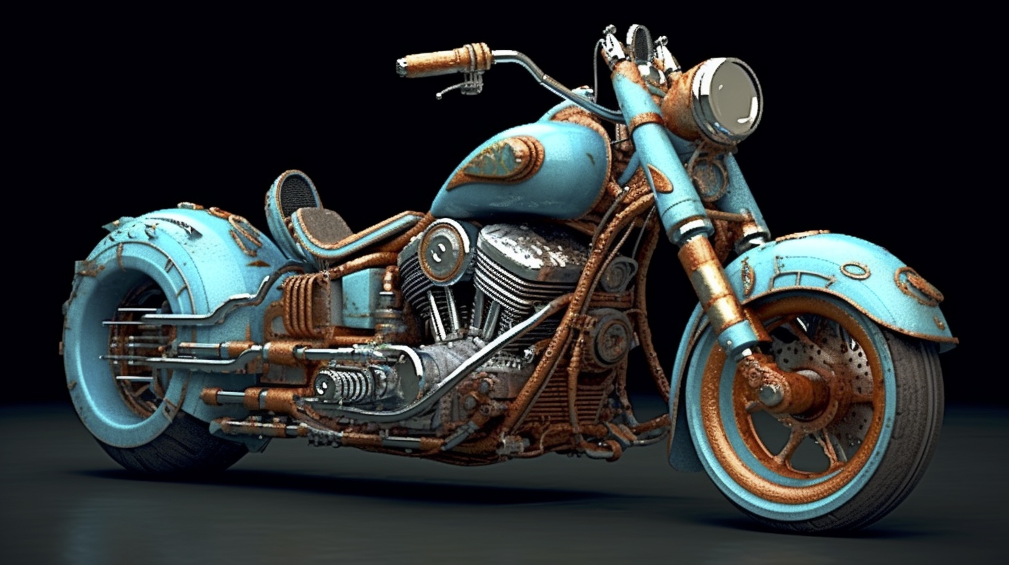 Renderman a motorcycle  in the style of the Art Infomel   ar 16 023a8da1 5c7c 4471 ac48 ef8f5b688b6c