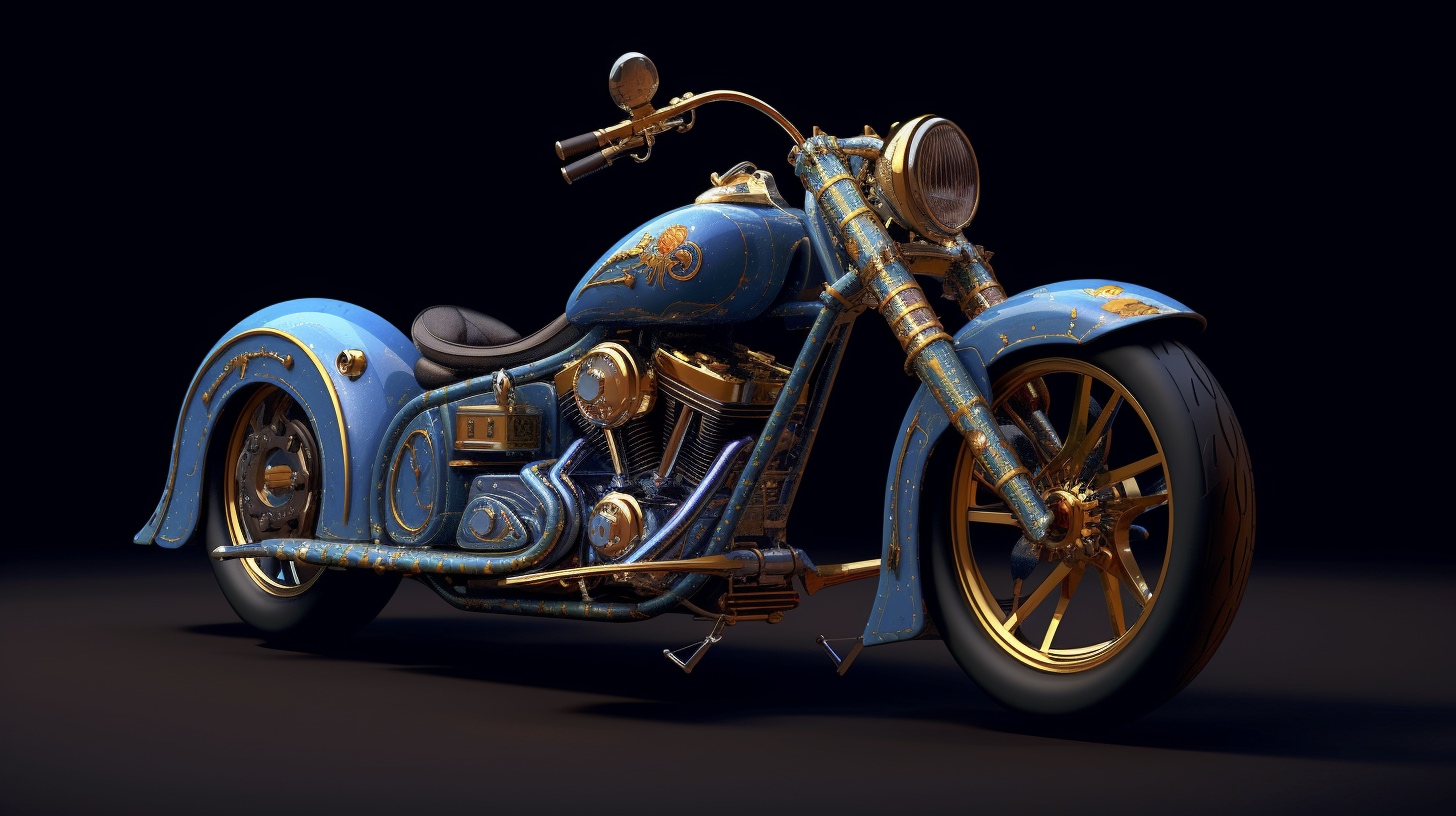 Renderman a motorcycle  in the style of the Art Infomel   ar 16 6af30ab2 eb8f 4ad0 b796 a0f1febb68e2