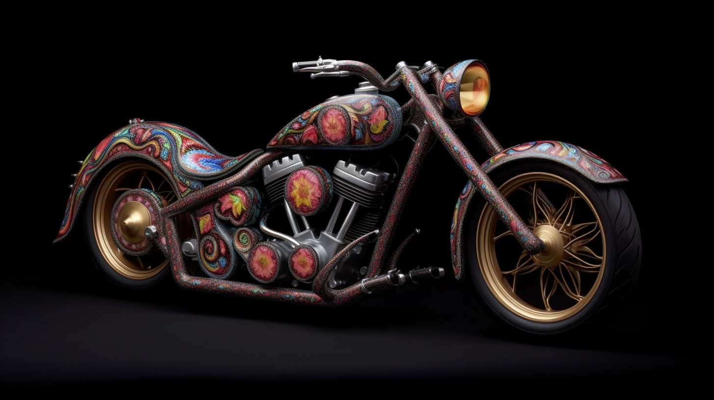 Renderman a motorcycle  in the style of the Metaphysical art  8b737bb8 d4e6 4f59 941d 7a6829bcdb0f 0