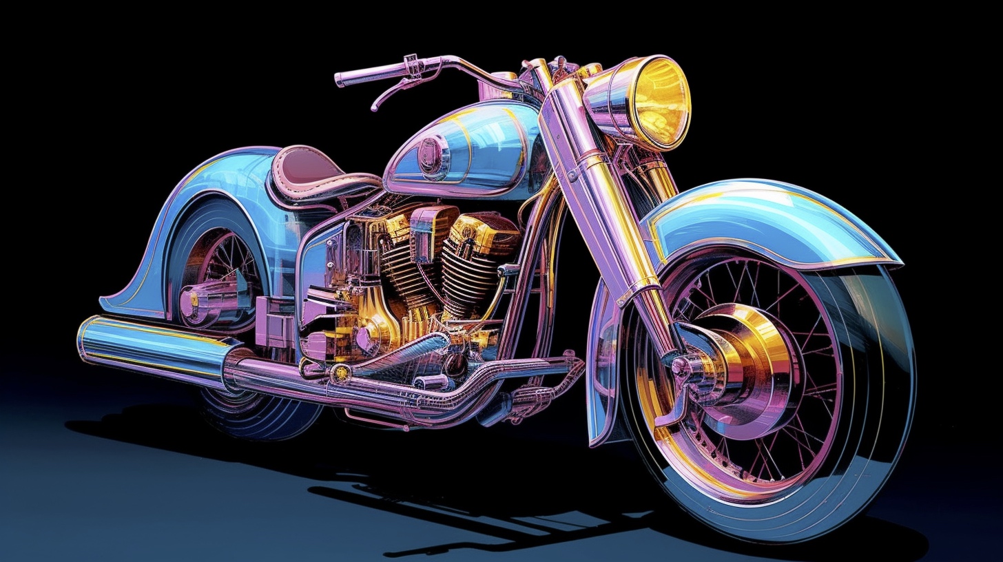 Renderman a motorcycle  in the style of the Metaphysical art  8b737bb8 d4e6 4f59 941d 7a6829bcdb0f 1