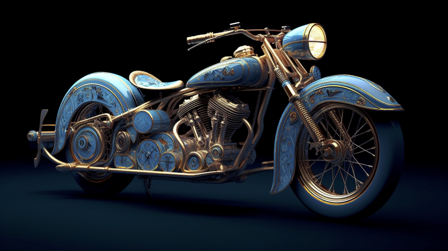 Renderman a motorcycle  in the style of the Metaphysical art  8b737bb8 d4e6 4f59 941d 7a6829bcdb0f 2