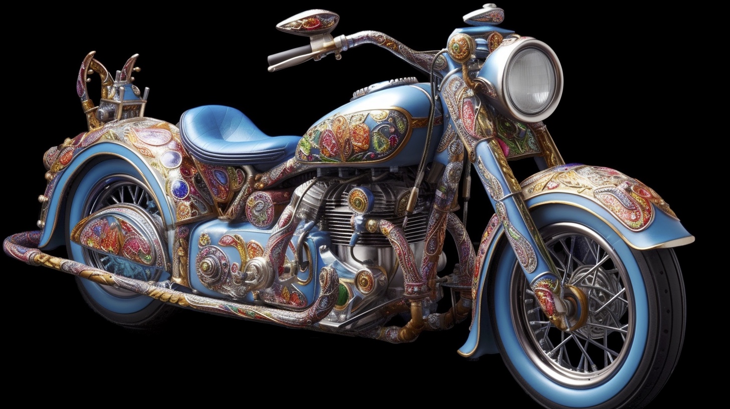 Renderman a motorcycle  in the style of the Metaphysical art  8b737bb8 d4e6 4f59 941d 7a6829bcdb0f 3