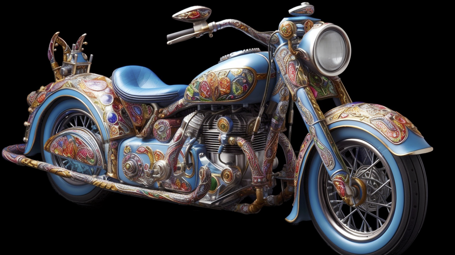 Renderman a motorcycle  in the style of the Metaphysical art mo 697a7d2a 35e4 47ae b608 6dc015fc1b38
