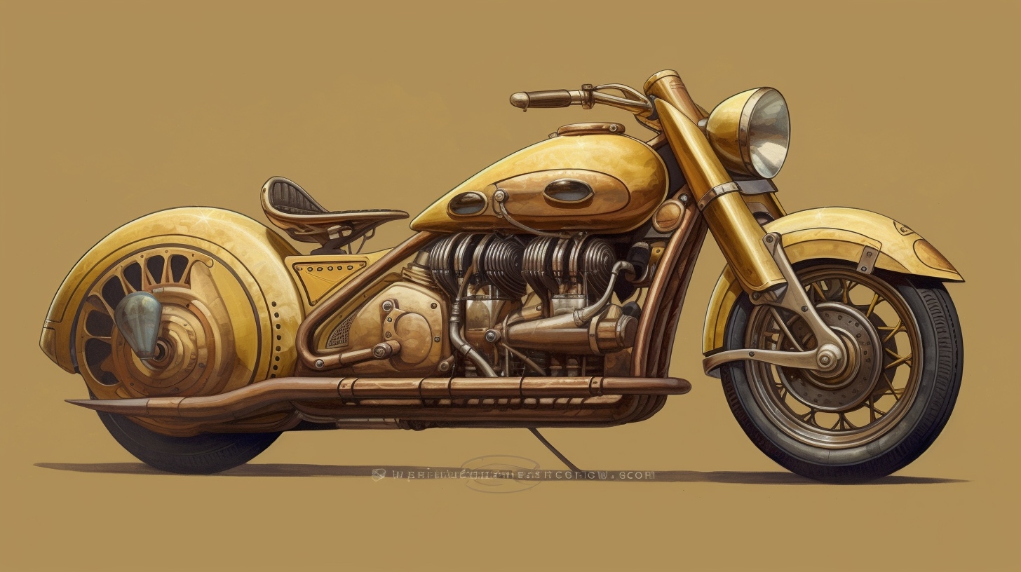 Renderman a motorcycle  in the style of the mannerism   ar 169  3250e9c8 a2c9 4935 8a01 eb1e816f36a7