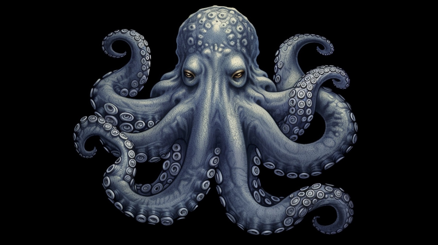 Renderman a octopus  in the style of the Grasaille   ar 169   q d98a71cc 4ef9 4a4a b105 ef7525b53542