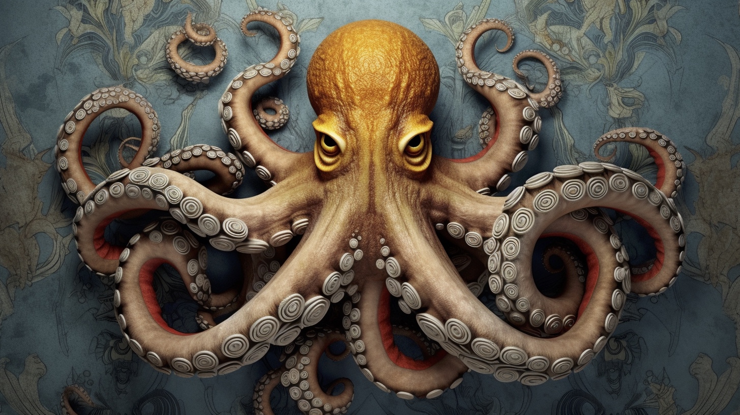 Renderman a octopus  in the style of the mannerism   ar 169   q b7e954a4 307f 4885 8dff 4f87ef253d3b