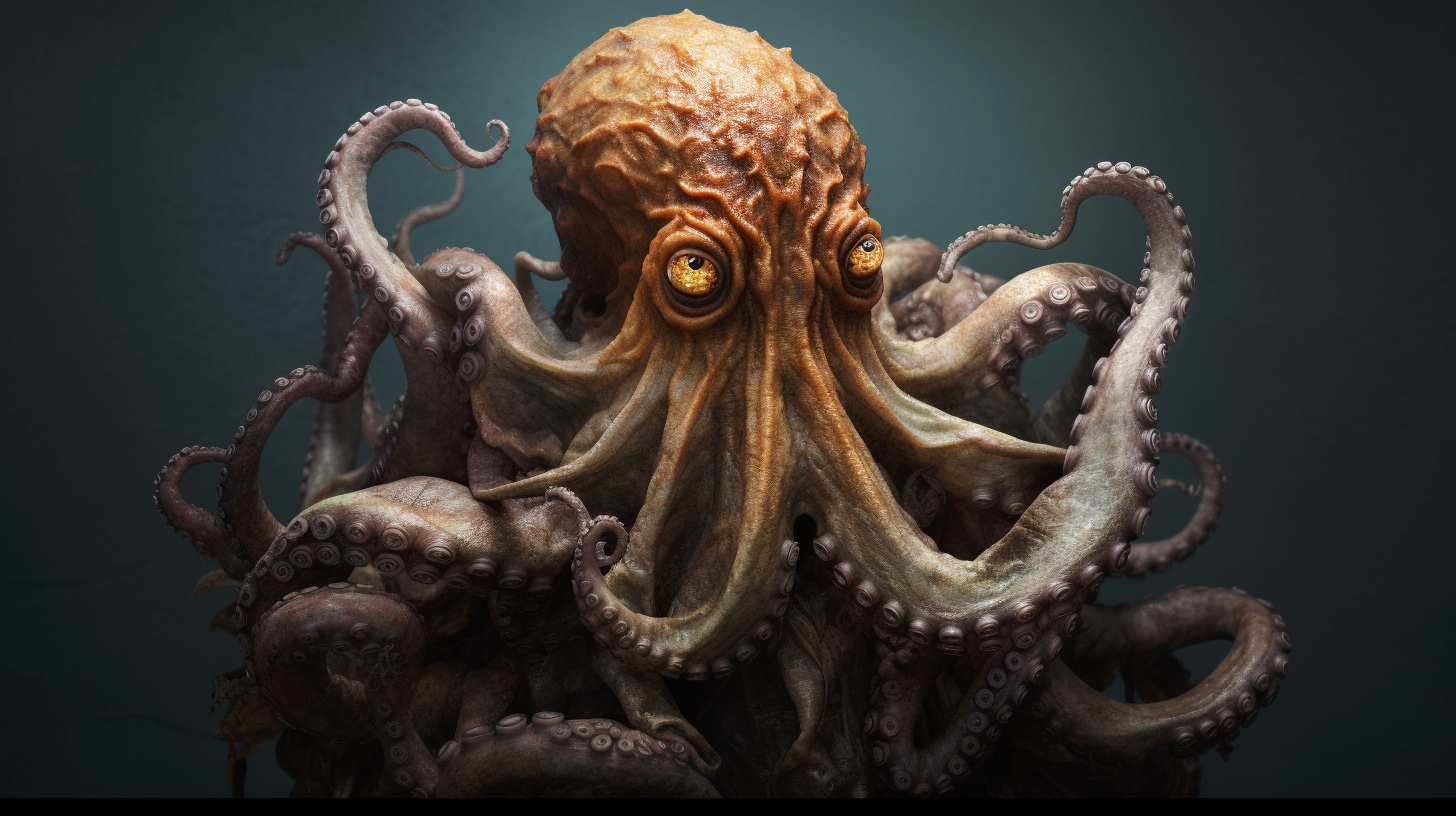 Renderman a octopus  in the style of the tenebrism   ar 169   2dac646f 45ce 4572 9372 d61fbc59ccbc 1