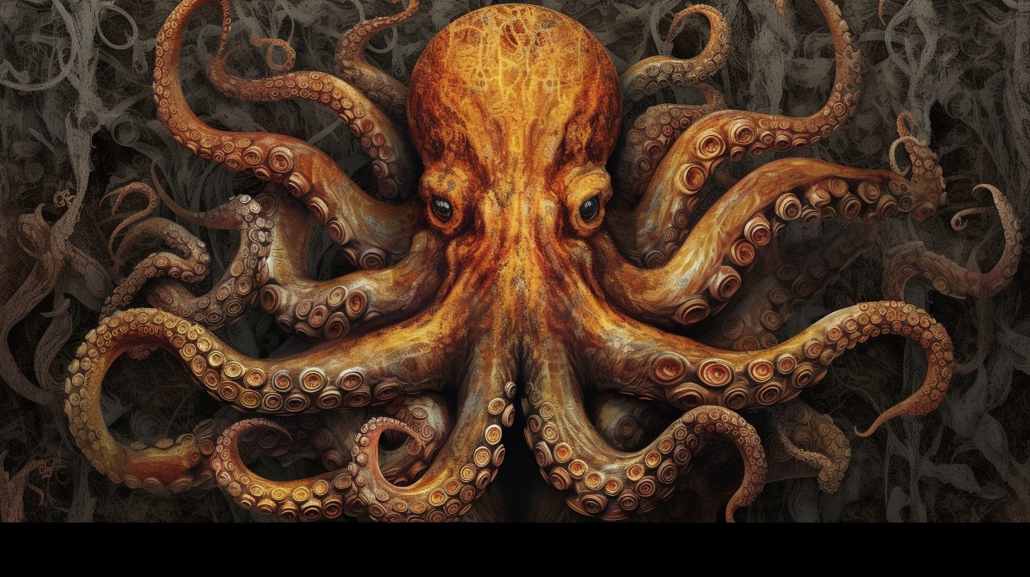 Renderman a octopus  in the style of the tenebrism   ar 169   2dac646f 45ce 4572 9372 d61fbc59ccbc 3