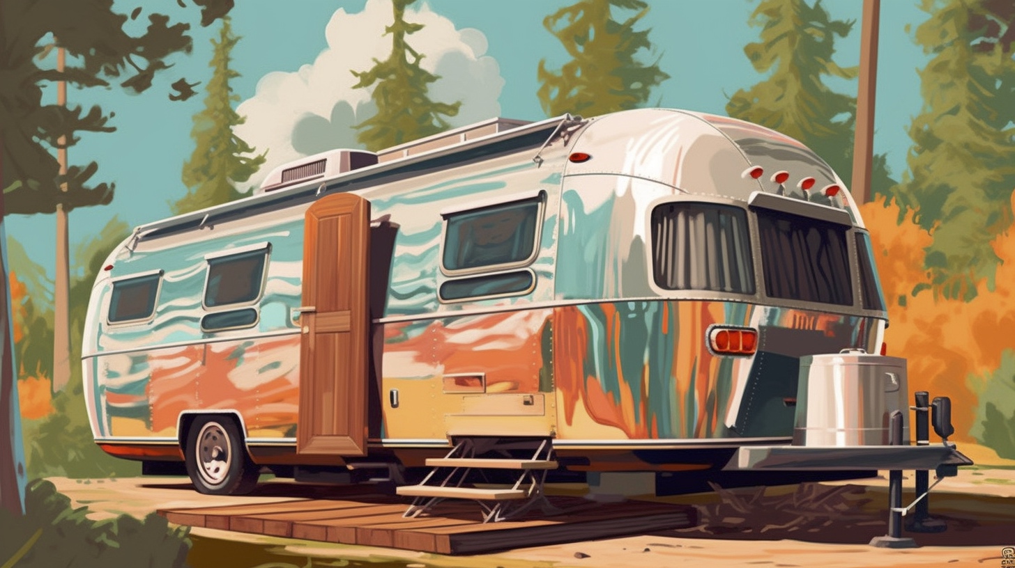 Renderman a painting of a Airstream travel trailer  painted i 14da06fd 74ba 424c b7fd 8c7a2dc1855c 2