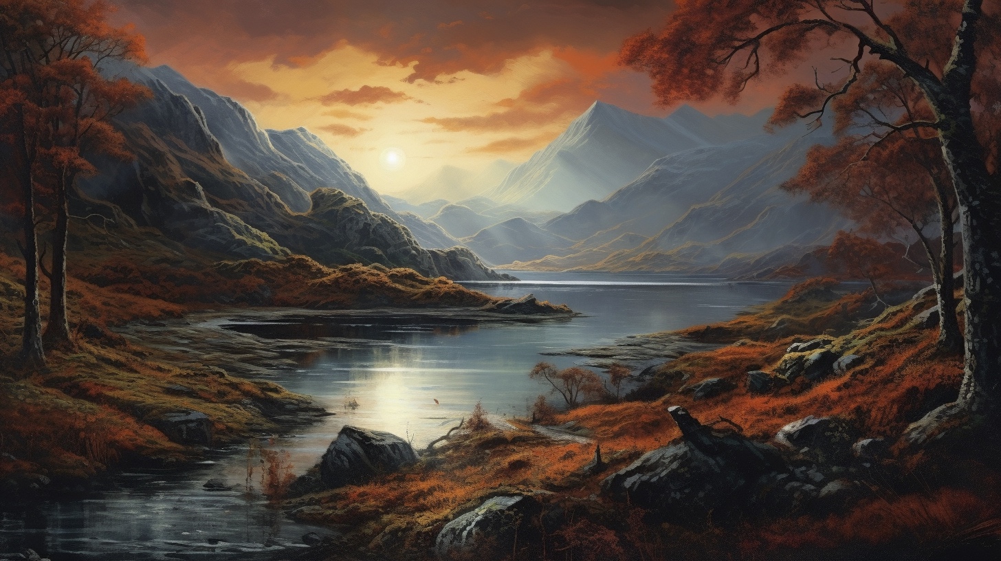 Renderman a painting of a landscape  painted in the style of  9183209f 42d9 4f0f 8dd9 1da4de6429bb 1
