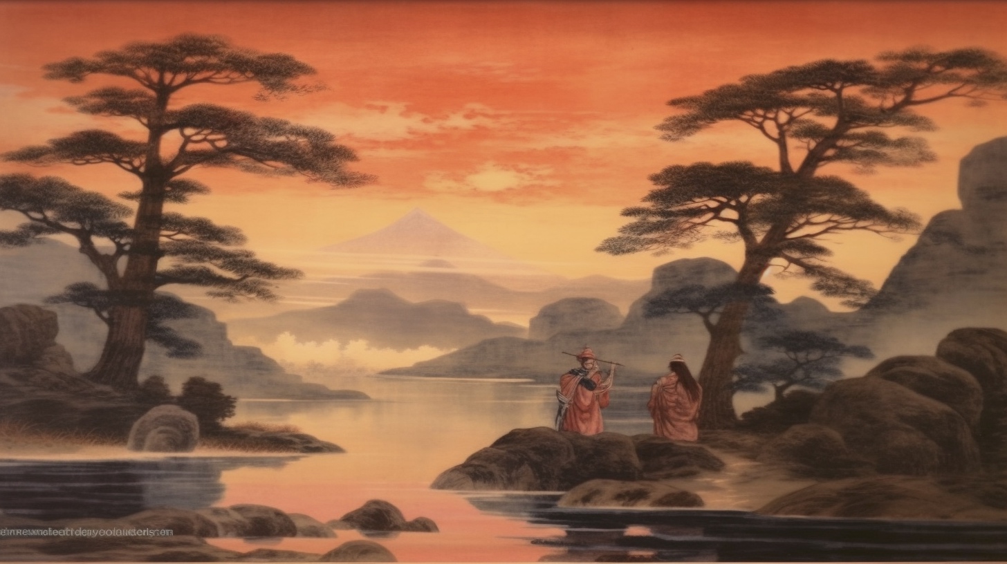 Renderman a painting of a landscape  painted in the style of  fe9bb2ae 76b0 4a78 ba89 99f966fc79fc 2