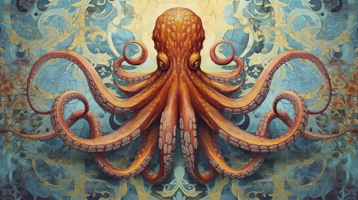 Renderman a painting of a octopus  painted in the style of Ce c326bb3e 1973 424c 91c1 a0e973c2e844 0