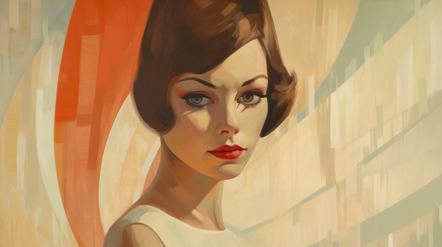 Renderman a painting of a woman  painted in the style of MidC 154aca35 0680 4f2f bff2 3472b27db1e0 0