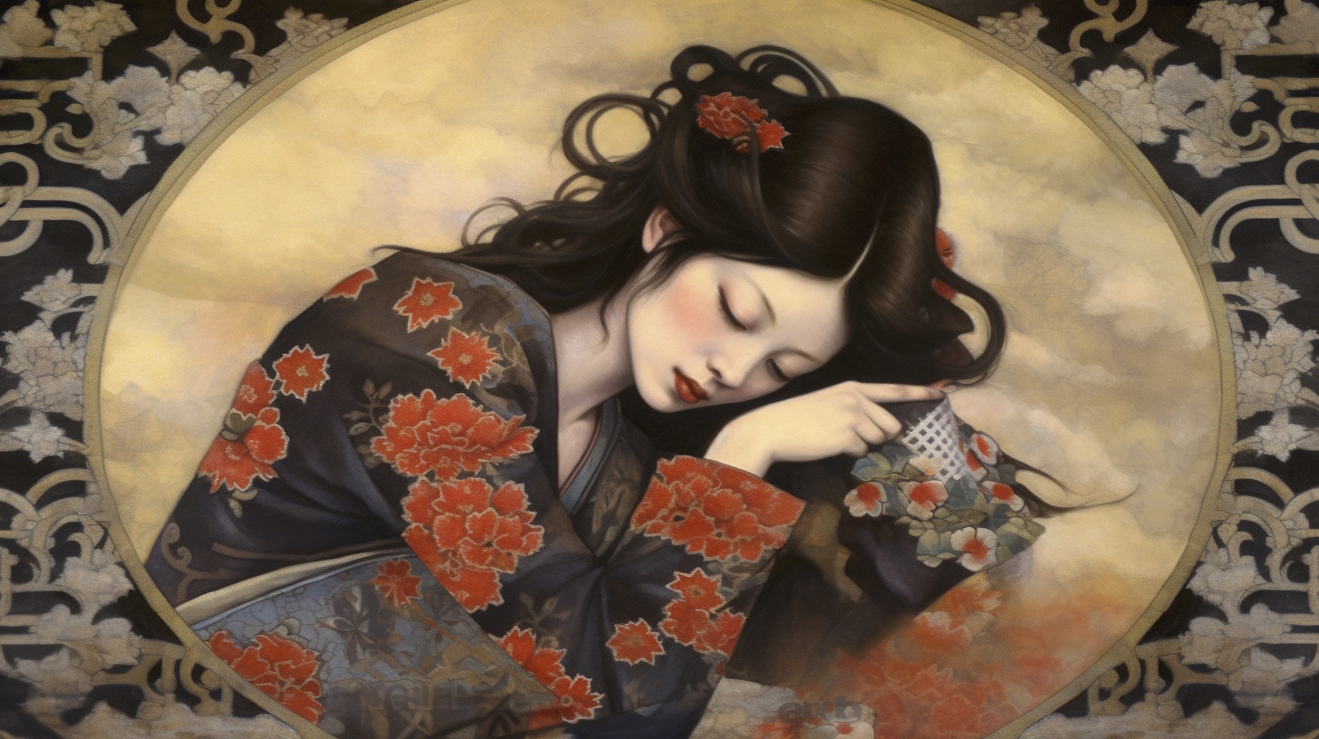 Renderman a painting of a woman  painted in the style of Shun b33c60fb cdde 4209 92e8 cb8f13490173 0