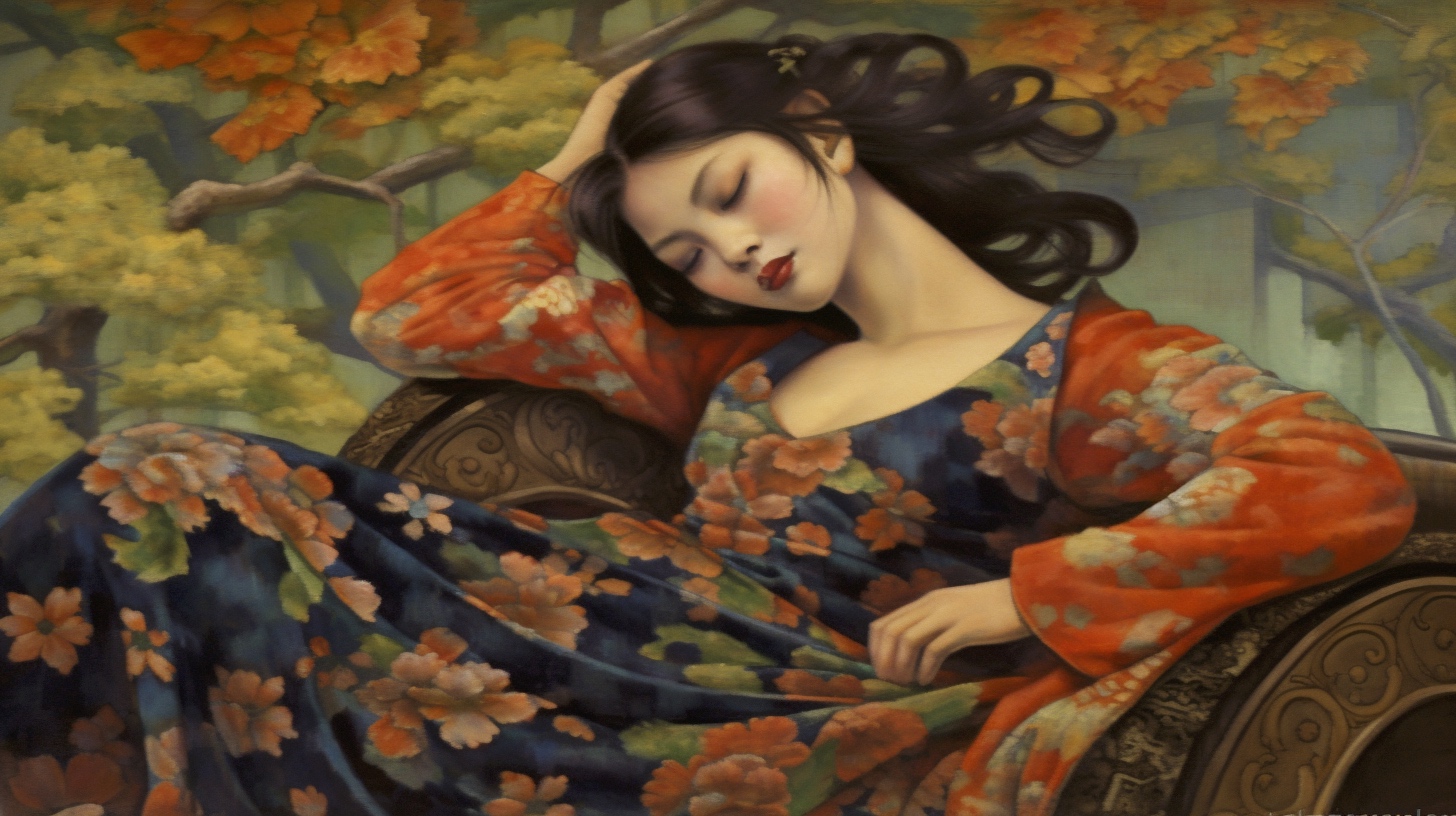 Renderman a painting of a woman  painted in the style of Shun b33c60fb cdde 4209 92e8 cb8f13490173 3