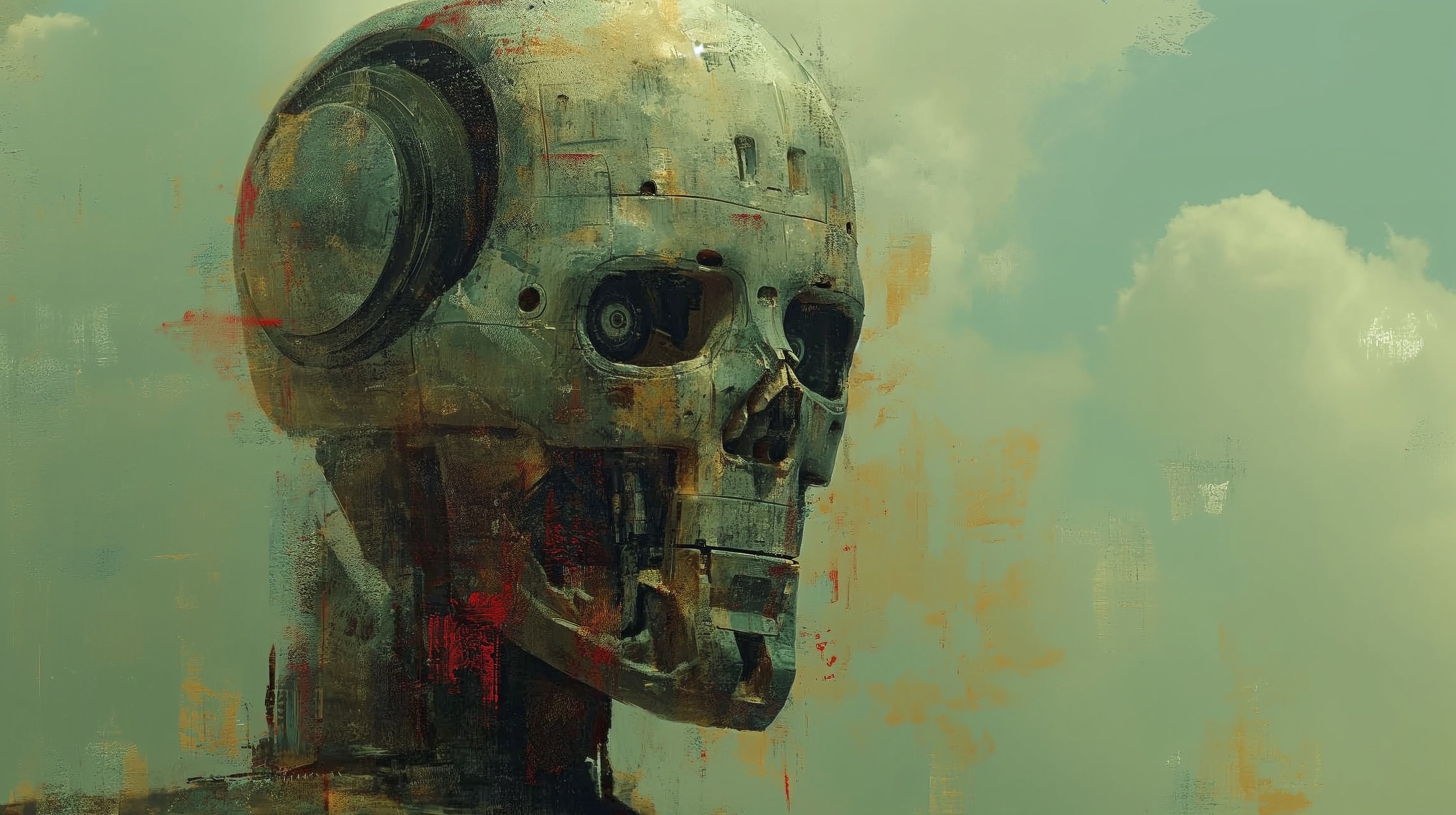 Renderman a robot in the style of surrealism mixed with abstrac 77ac1573 ea98 431f 9b30 3288038f4fc6