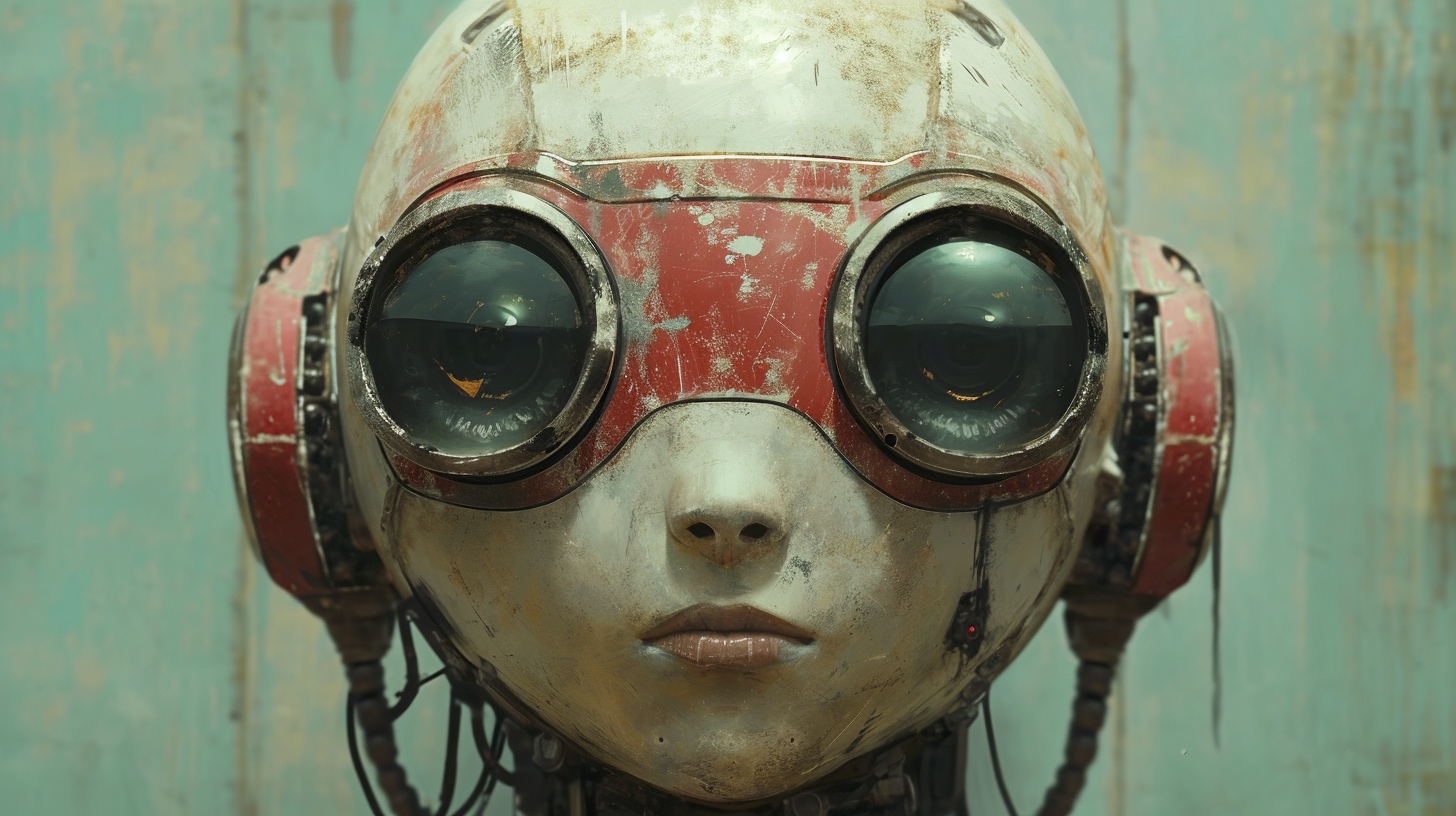 Renderman a robot in the style of surrealism mixed with abstrac 927b49f7 f954 4acf 8a2d a46545653794