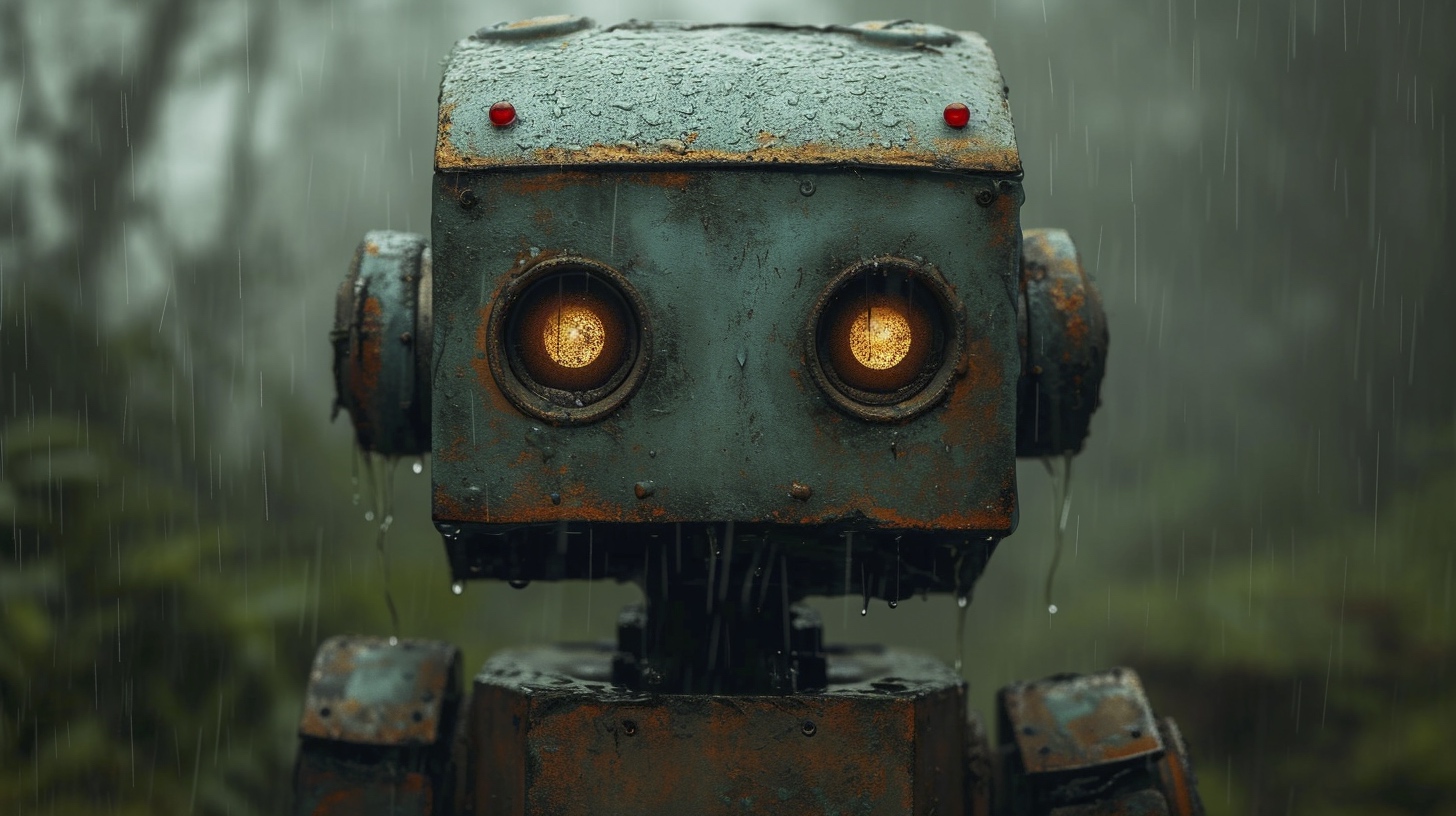 Renderman a robot in the style of surrealism mixed with supre 89b748b1 f19d 45da 8460 570e75bb209c 2