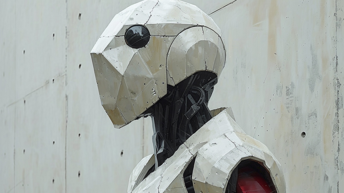 Renderman a robot in the style of surrealism mixed with suprema ea448520 b03a 44b7 ae88 659159e55d8a