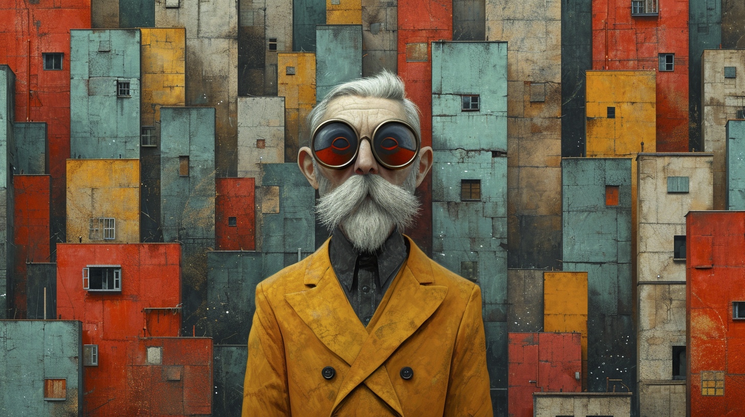 Renderman a scientist in the style of surrealism mixed with s cb87a4a9 afbd 49c3 a51d 510c7de4771a 1