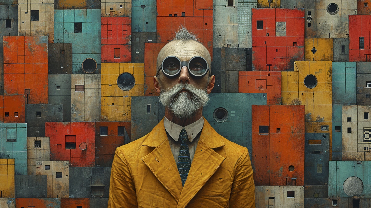 Renderman a scientist in the style of surrealism mixed with s e010a3c0 7140 4830 889d 331138a25a1a 0