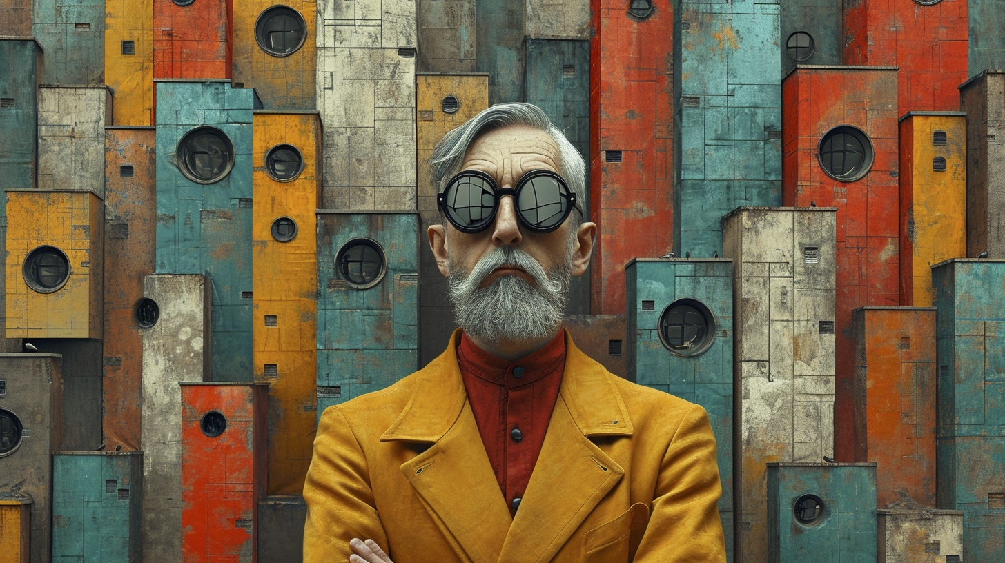 Renderman a scientist in the style of surrealism mixed with s f84695a1 2551 4dba b036 c93cda01ae07 2