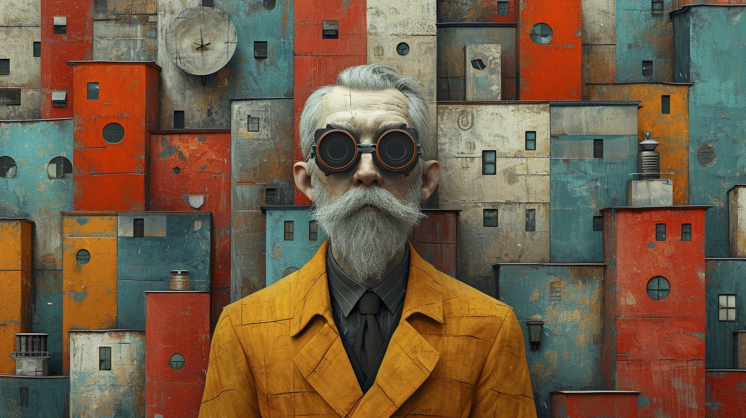 Renderman a scientist in the style of surrealism mixed with sup 1de977b8 9276 4b46 9216 743acbdffbcd