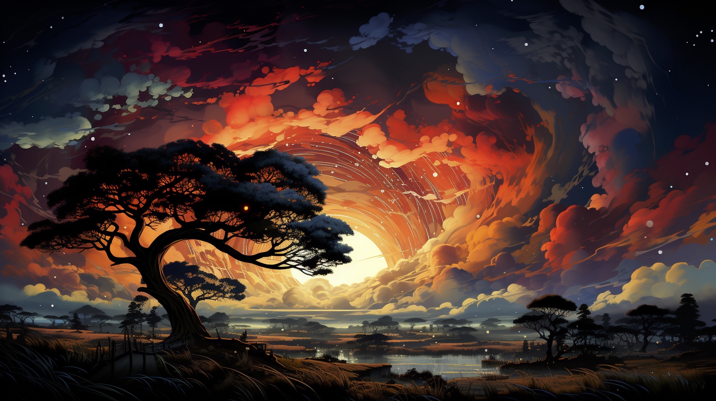Renderman a stunning scene taken at sunset on the vast Africa 641d7dc8 4e82 4f7d a424 8e88d03c663f 0