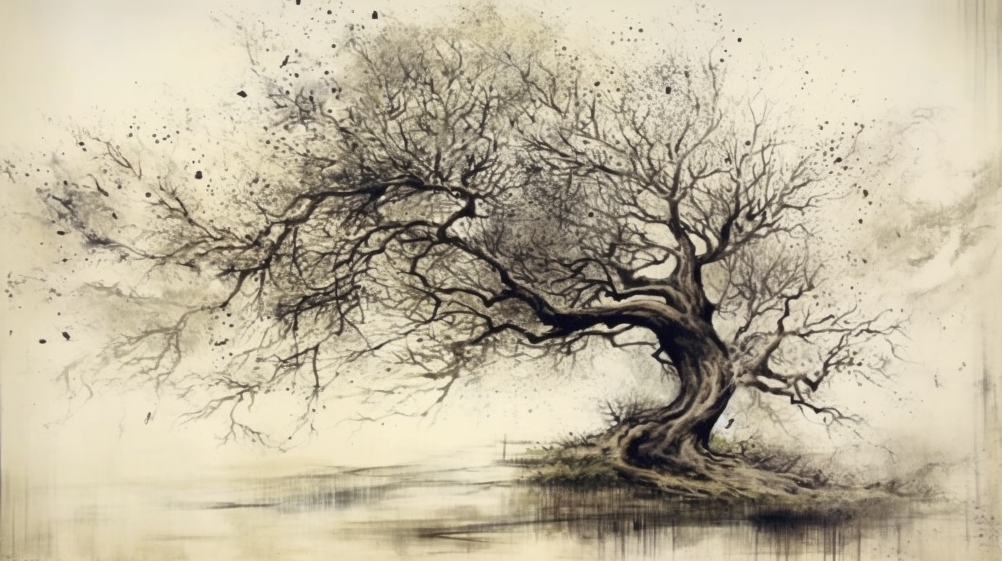 Renderman a tree  in the style of calligraphy 2   ar 169   qu b95a35c2 18e3 4187 a3f5 1393cfa43d39 3