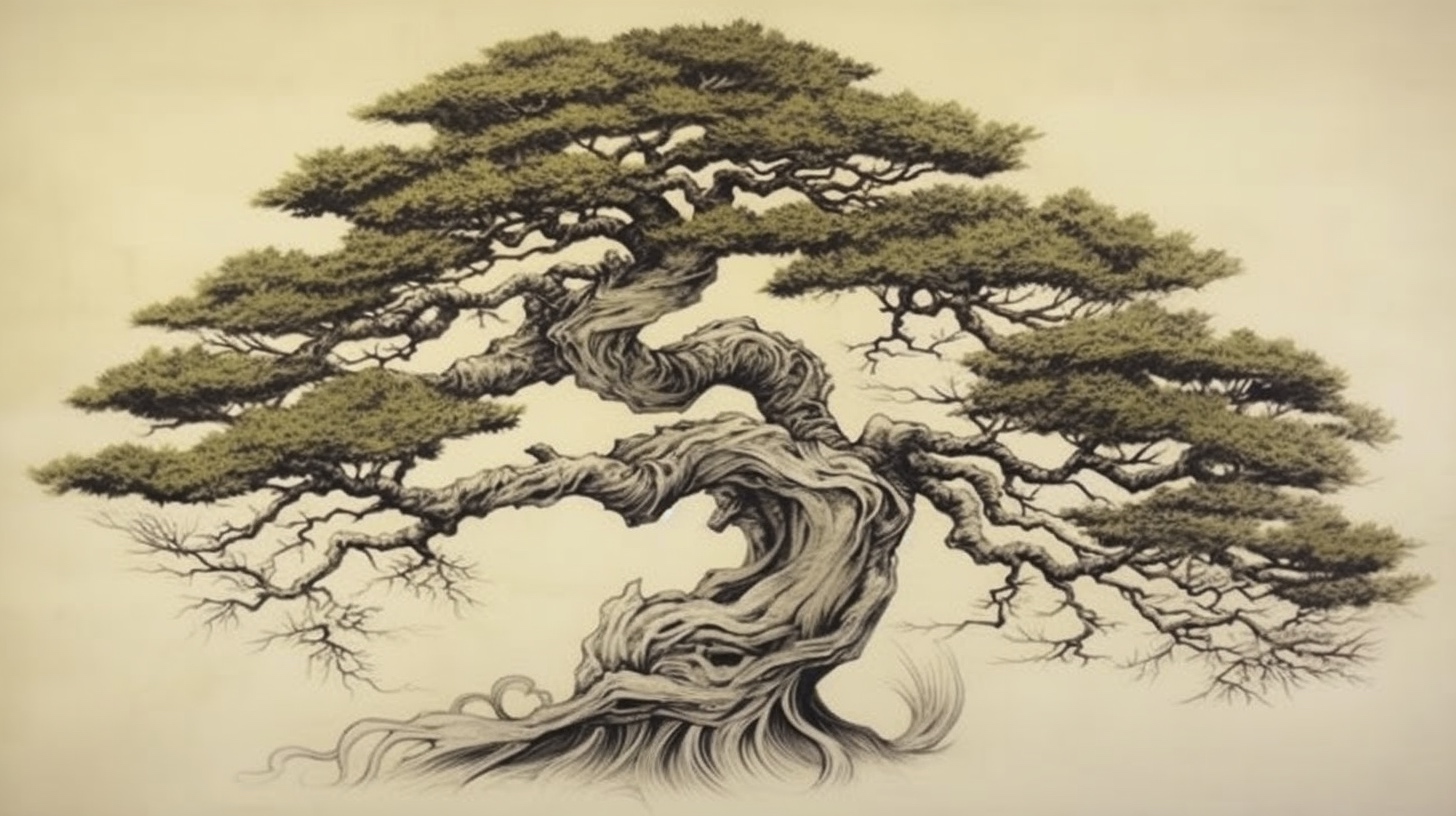 Renderman a tree  in the style of calligraphy 2   ar 169   qual b4b33140 ad7e 4f7f 92bc 26a5c5c9a538