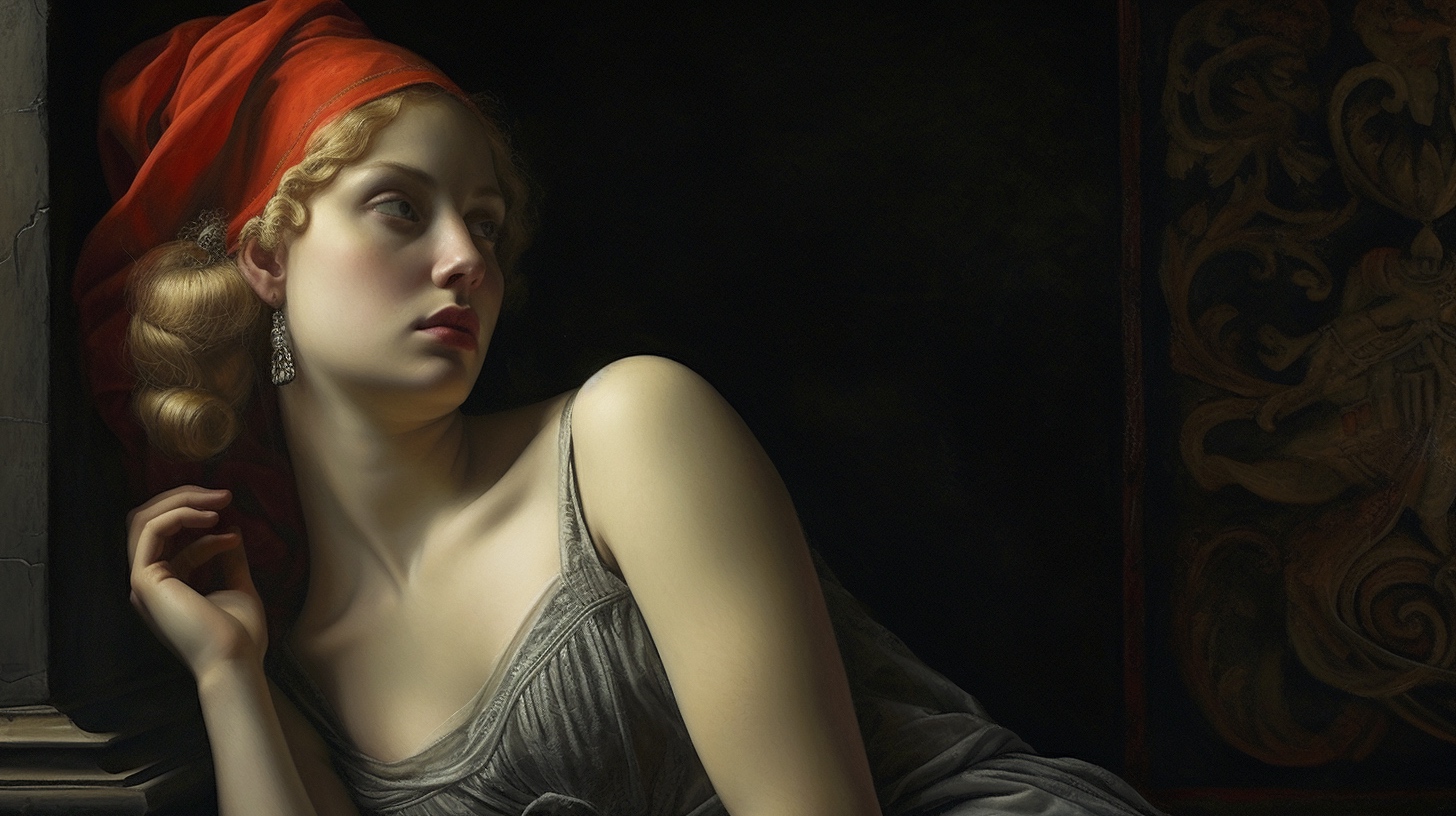 Renderman a woman  in the style of the mannerism   ar 169   q b5d4f69b 8293 4ec4 9fa9 a709f9ae8bd5 3