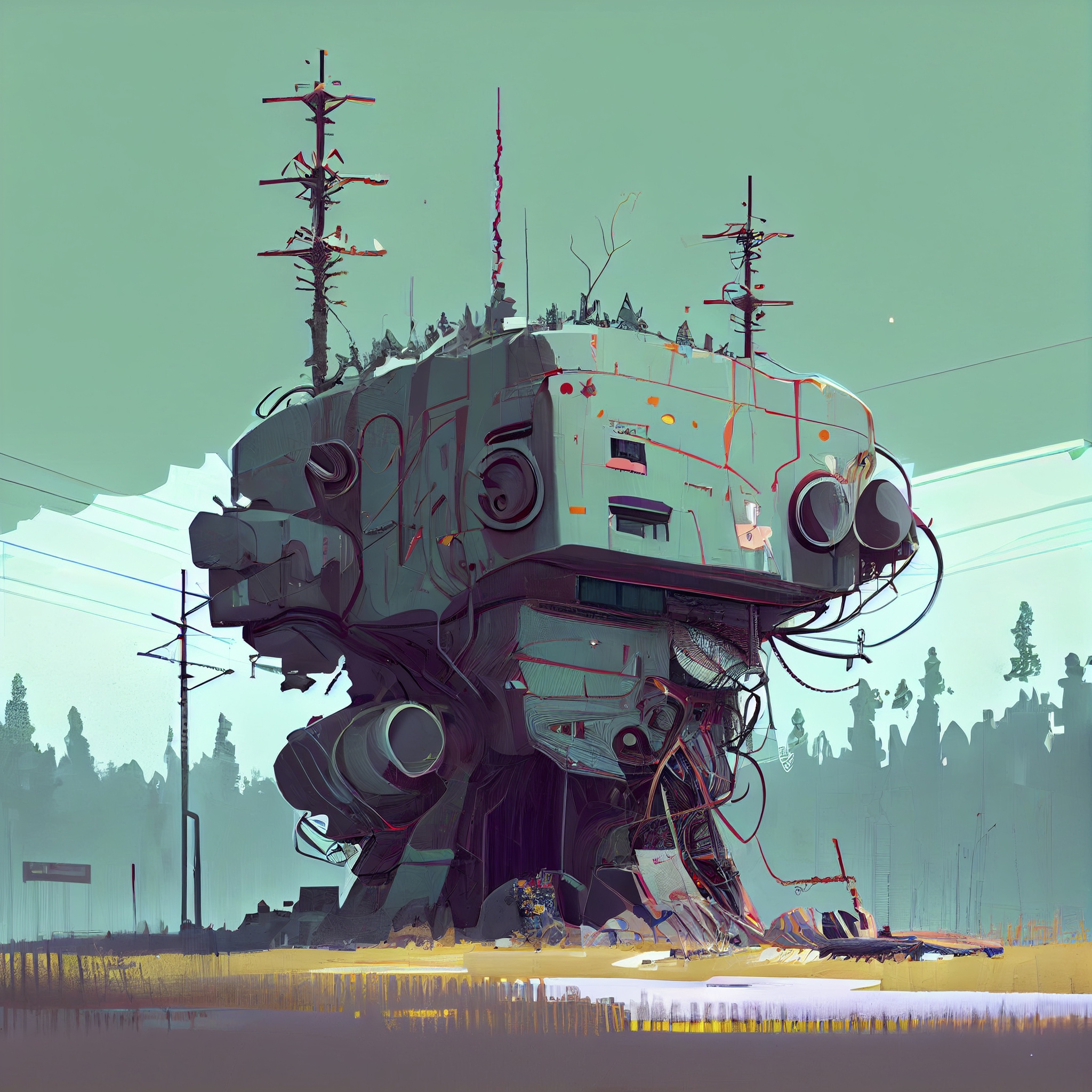 Renderman abstract futuristic world in the Simon stalenhag the  d6c4dacc 3d8f 4d94 9f3e 46076bcd9761