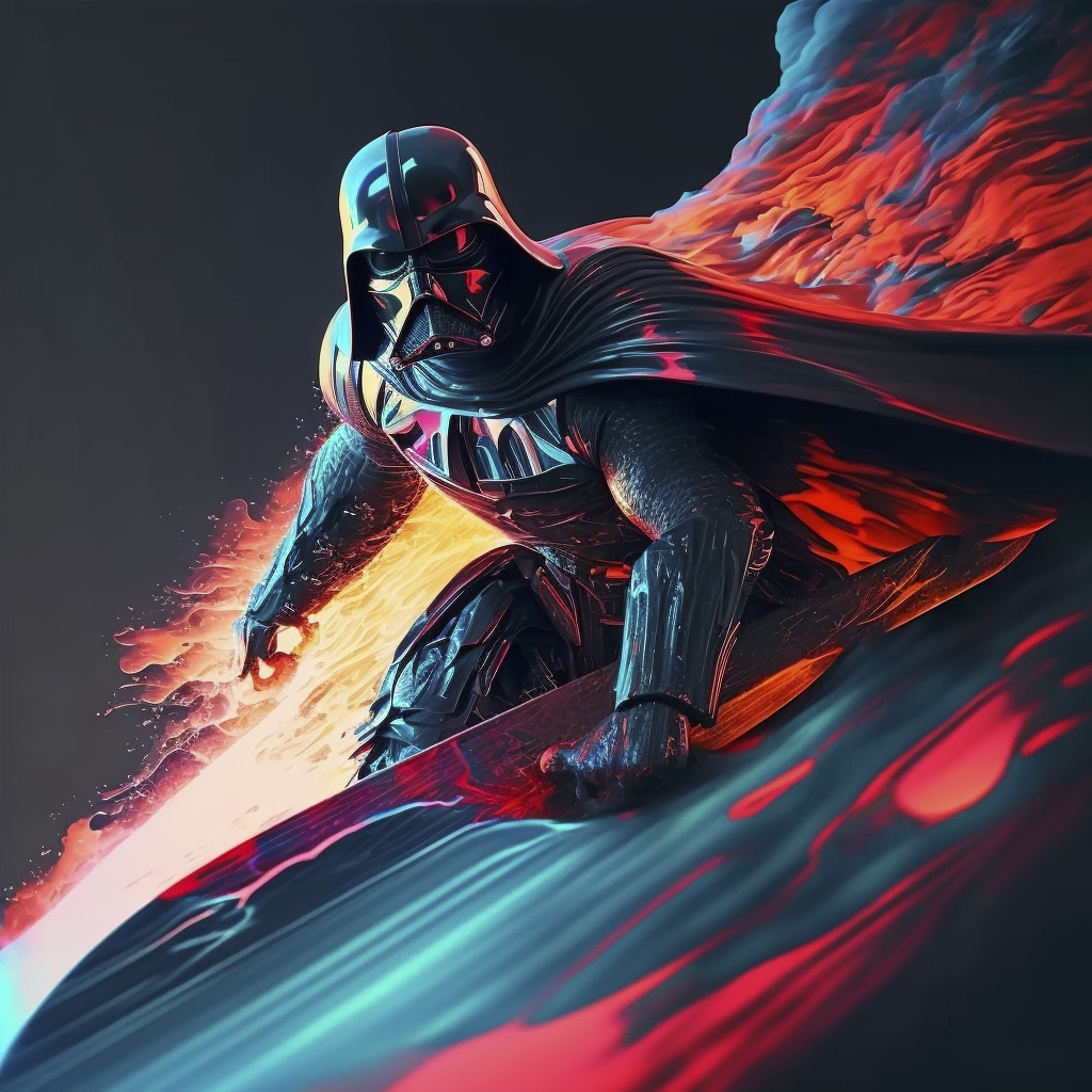 Renderman abstract graphic vader surfing Cinematic lighting Pho 3a739a05 3e50 4911 aa4a 149afe38305f