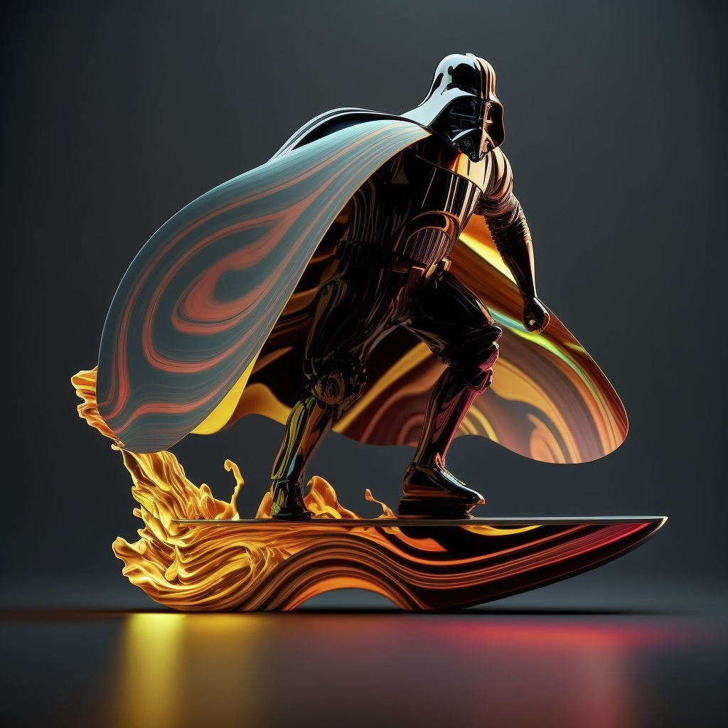 Renderman abstract graphic vader surfing Cinematic lighting Pho b44aa2da 155b 4be7 b8ff 93acb38252da