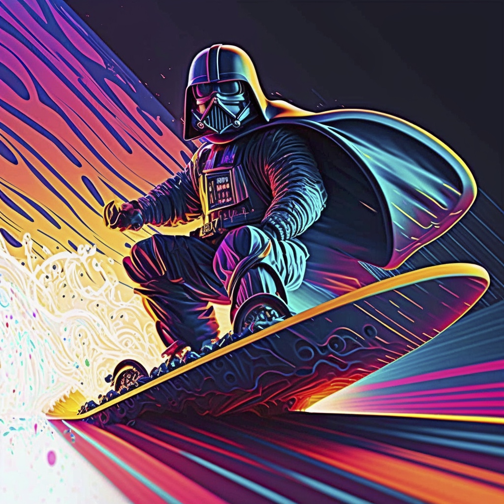 Renderman abstract graphic vader surfing Cinematic lighting syn d6b282cd 3227 46ac 8d23 9f0fa4e038ad