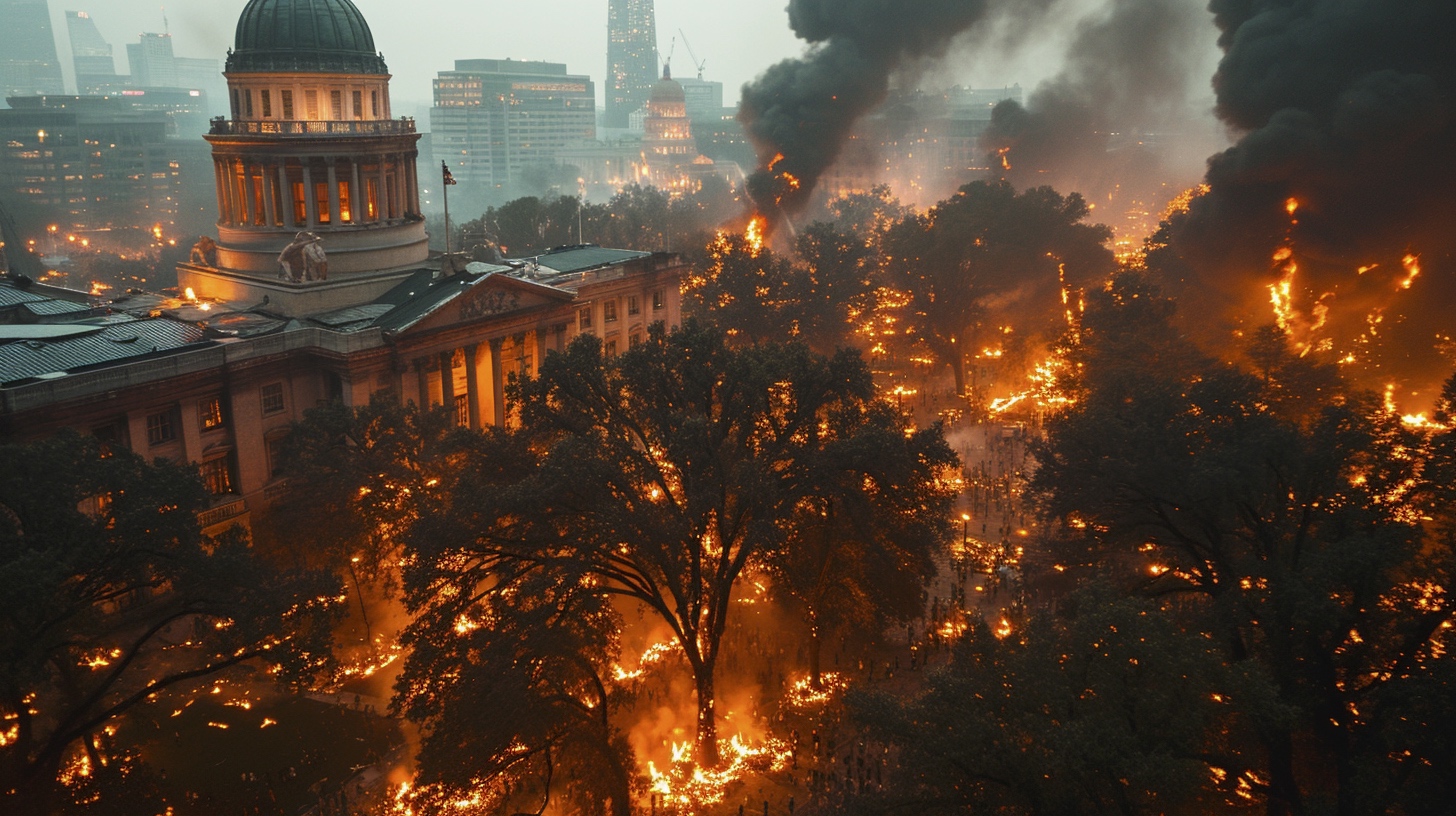 Renderman aerial photo from above of angry crowds swarming ac 840d40bb 0ca5 4180 b8c6 84b222e8907a 3