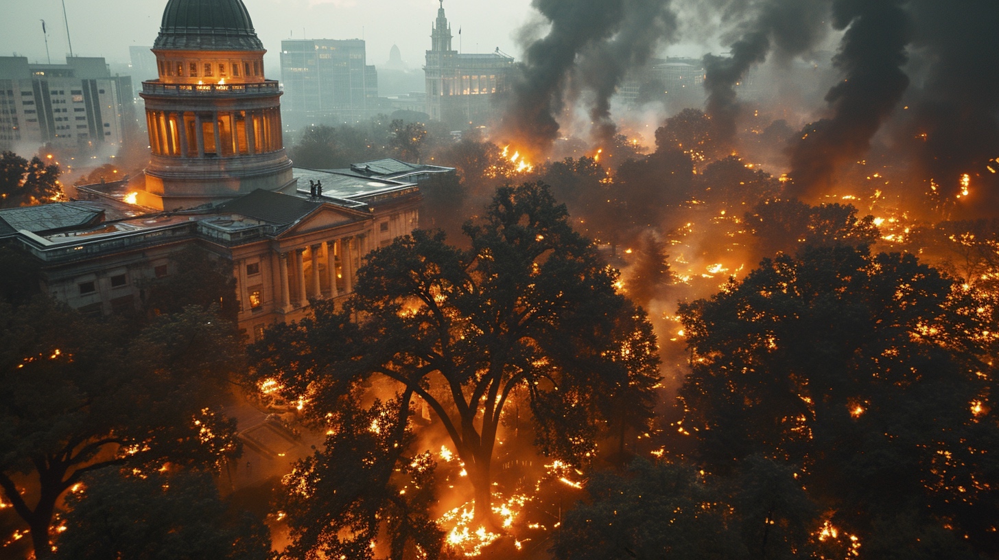 Renderman aerial photo from above of angry crowds swarming ac b1af9ef3 d23c 4979 a13a 95c9d60b15f7 3