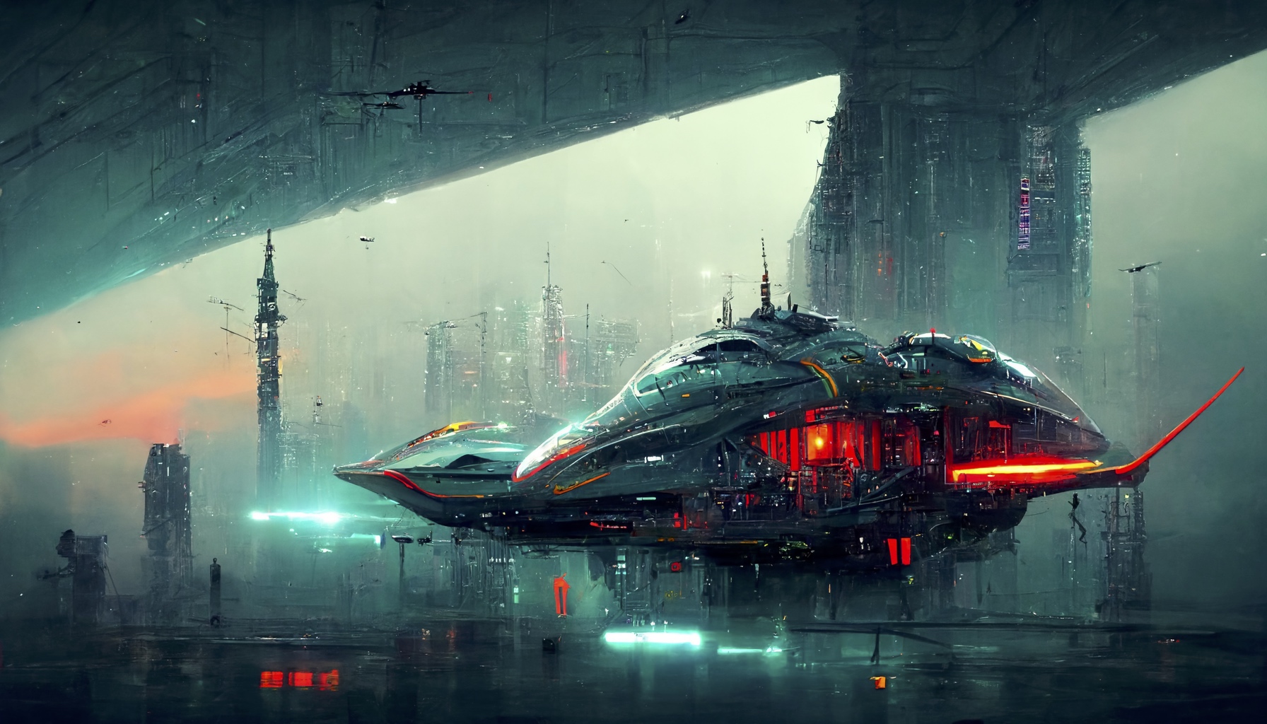 Renderman cyberpunk starship 3  highly detailed awe inspiring 57c5642f 77bb 4e19 abd9 074d144fff20 0