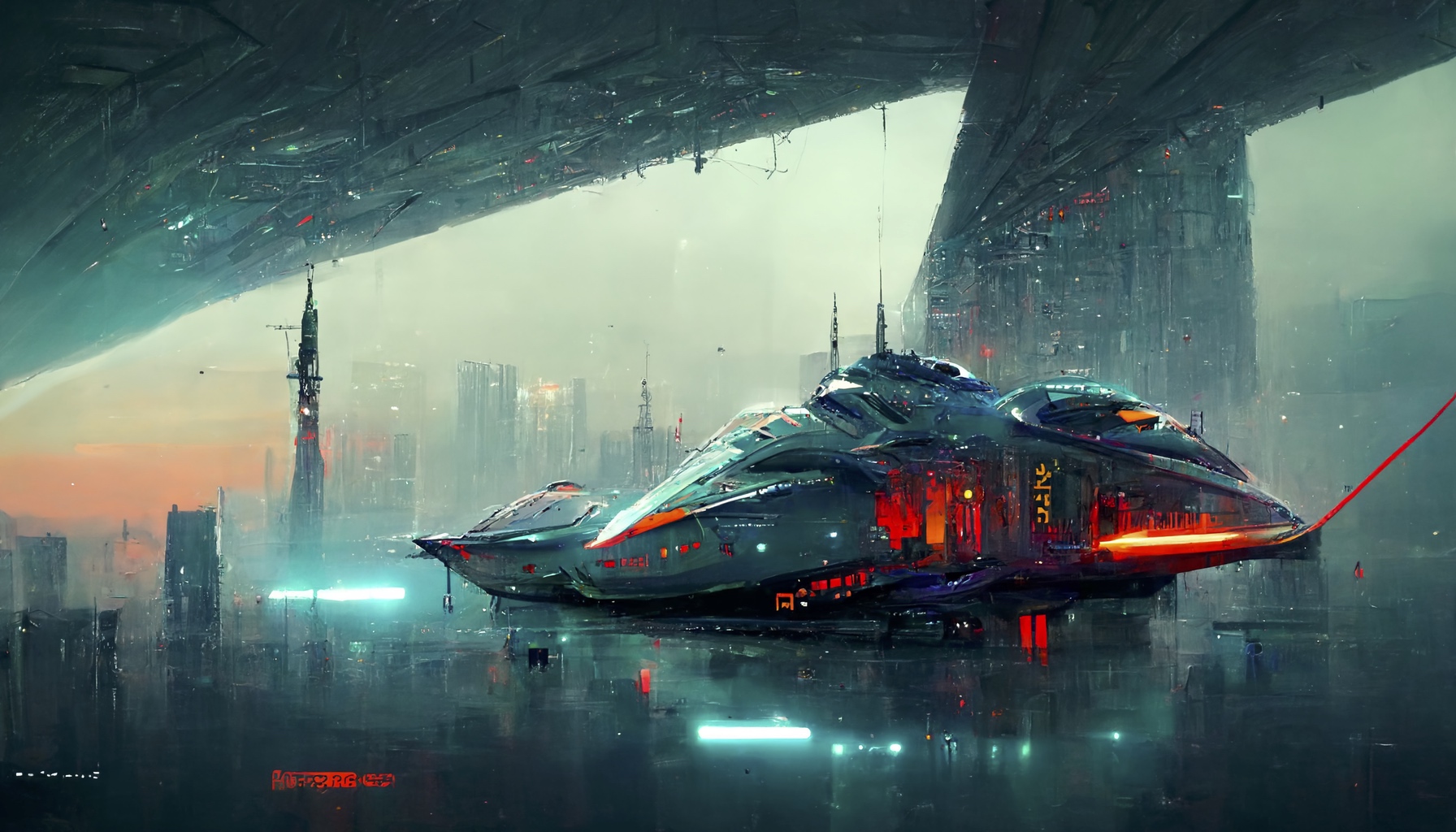 Renderman cyberpunk starship 3  highly detailed awe inspiring bca2afce 944a 42cb be1e c549dae2c675 0