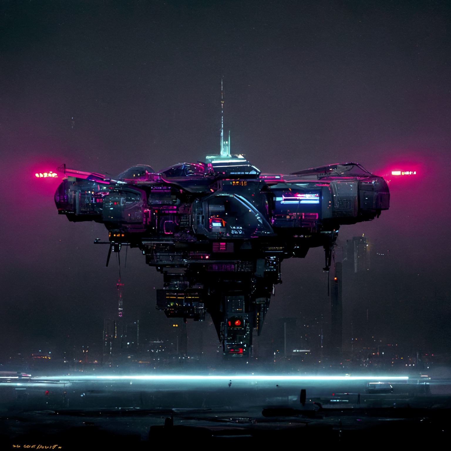 Renderman cyberpunk starship 3 highly detailed futuristic 8k  63e27ddd 6474 48c0 8bd8 6db5498931a8 0