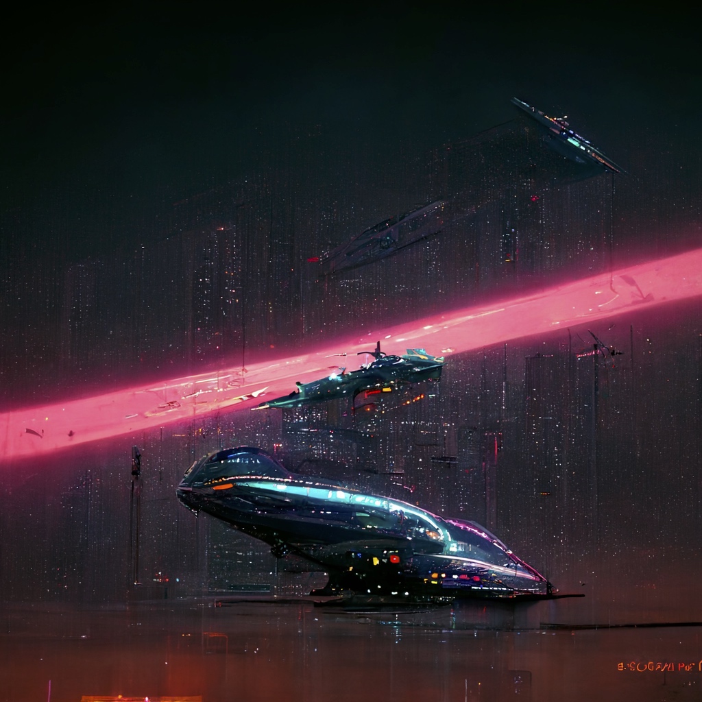 Renderman cyberpunk starship 3 highly detailed futuristic 8k  e0a66b3f 7f6e 4c8f 9696 ce8f033f403b 0