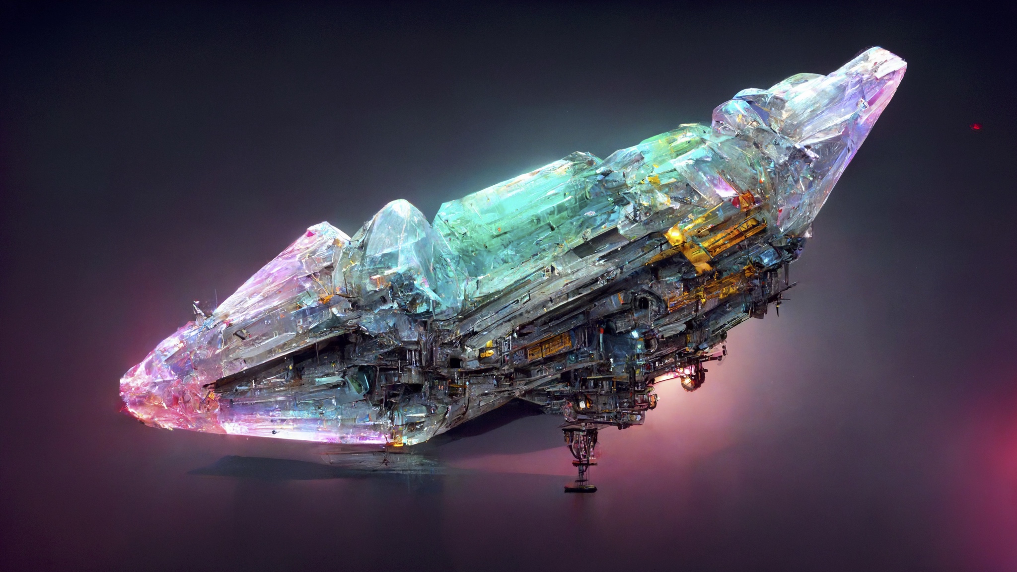 Renderman cyberpunk starship crystal highly detailed   ar 169 ad6907af 1eb7 44a6 a513 ce302a10f76e 0
