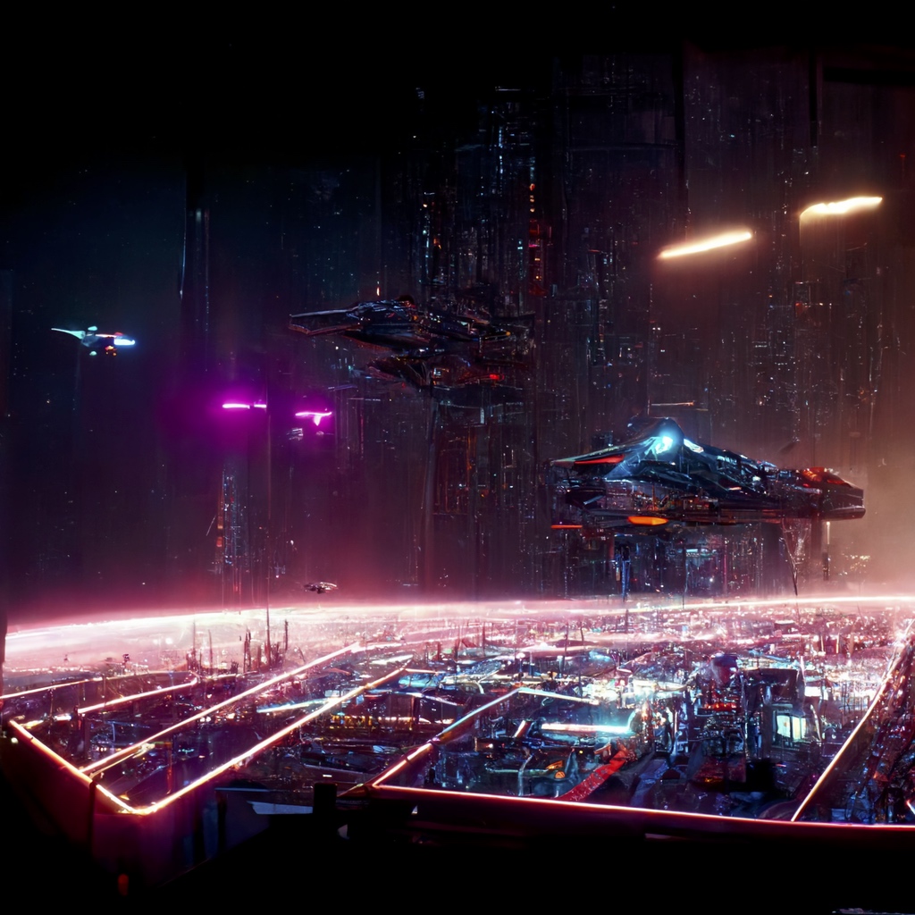 Renderman cyberpunk starship highly detailed Unreal Engine    221cdc73 57a4 4092 bcb3 8959cd433630 0