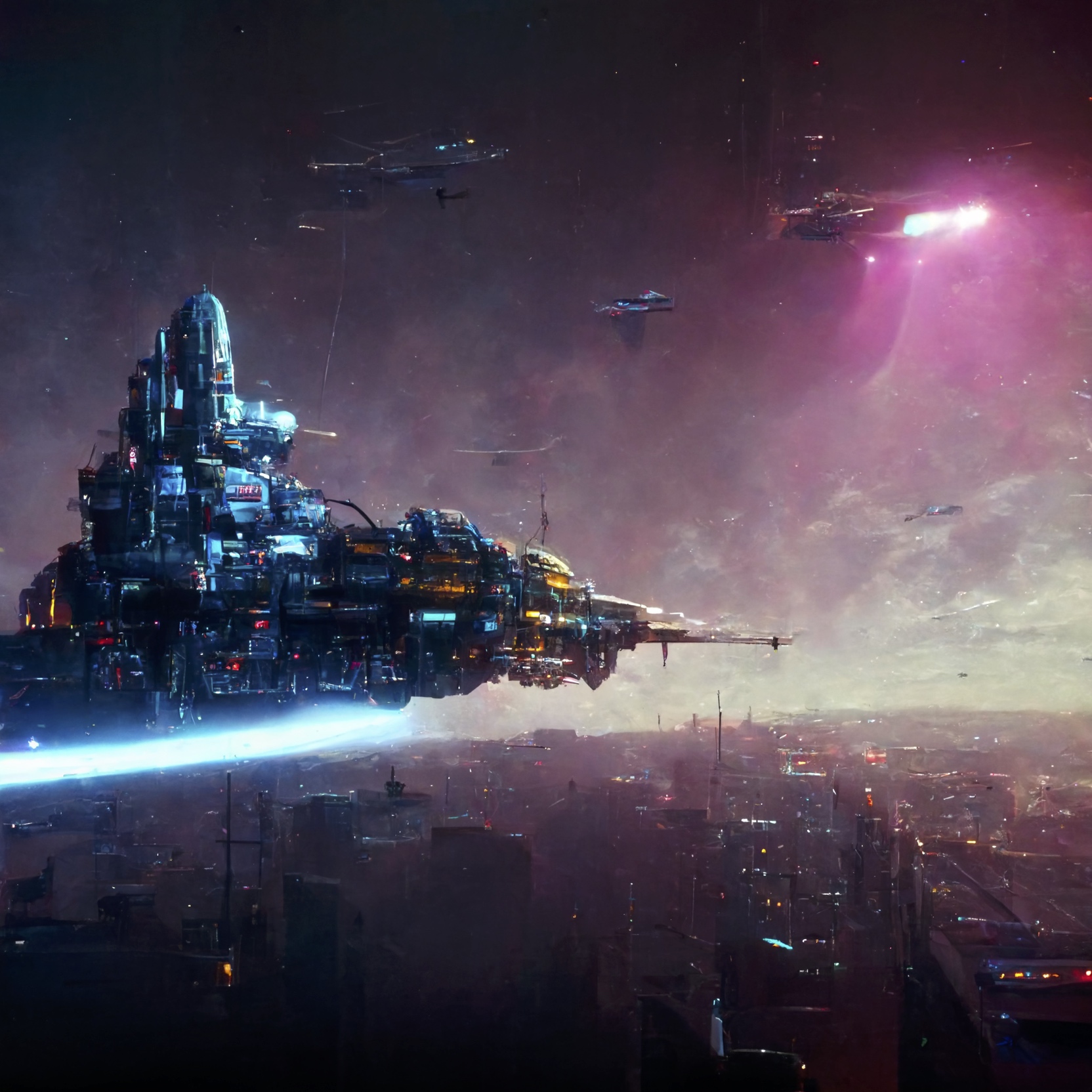 Renderman cyberpunk starship highly detailed Unreal Engine    b4587dd6 3159 468c ae70 d76551326288 0