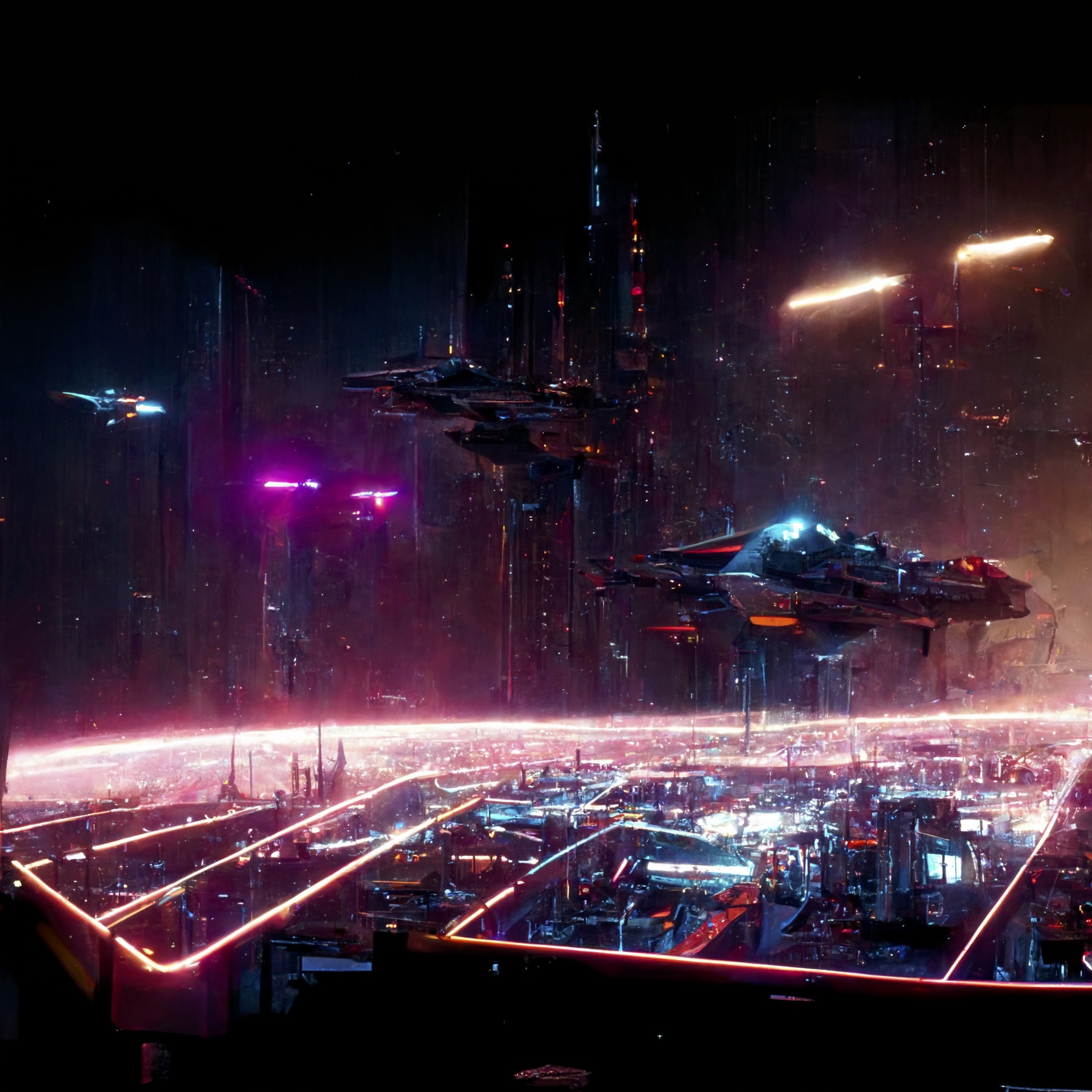 Renderman cyberpunk starship highly detailed Unreal Engine    bea55cfb cc1c 4e29 b1aa 5d2dc756b520 0