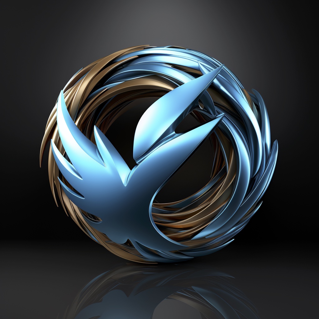 Renderman design a realistic 3D logo that combines the origin 1d5cdec4 5878 44a1 8a21 6643ab08b3d0 2
