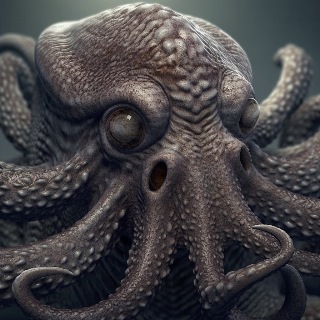 Renderman detailed photograph of an angry kraken with fierce  2911e6e0 8bba 4a52 ae85 e8a388b72f23 0